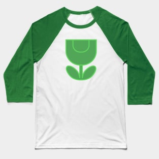 Tulip Line Green Baseball T-Shirt